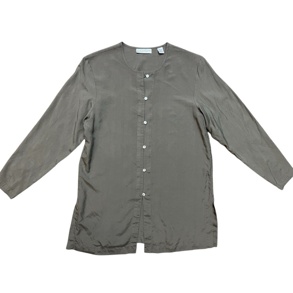 100% Silk Tunic Blouse by Valerie Stevens